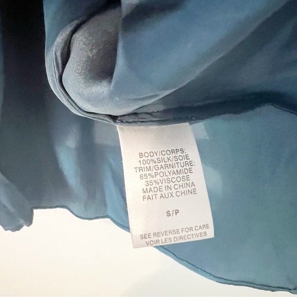 Cami NYC SILK RACERBACK CAMISOLE IN CALYPSO Blue Size Small S - Picture 5 of 7